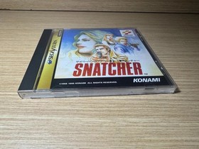 READ INFO- RARE - Snatcher Sega Saturn Japanese NTSC JAPAN Complete spinecard