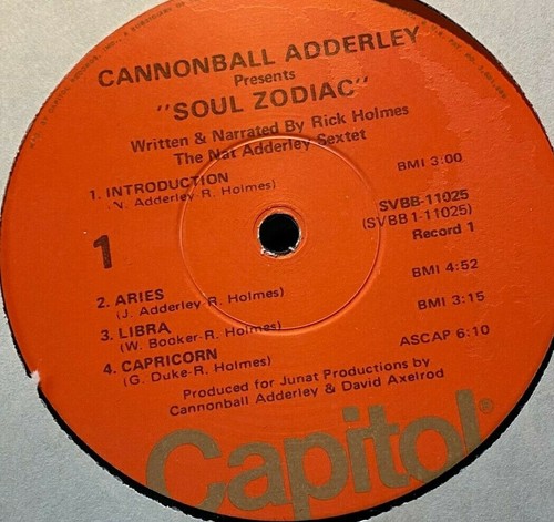 CANNONBALL ADDERLEY - Soul Zodiac ~ CAPITOL 11025 {2 lp's} w/Nat Adderley Sextet - Picture 6 of 7