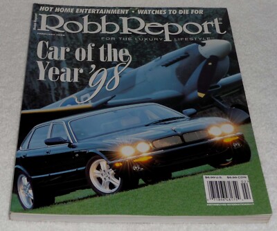 ROBB REPORT -FOR THE AFFLUENT LIFESTYLE-  JAGUAR CAR OF THE YEAR 1998  XJR