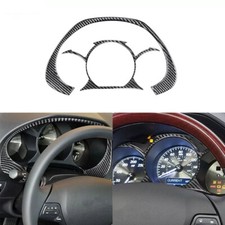 2Pcs Real Carbon Fiber Interior Speedometer Frame Cover Trim For Lexus GS 06-11​