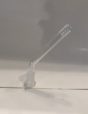 5  Inch Downstem Swiss Honeycomb Perc Curved Glass 45 Degree Bent 14mm Grommet