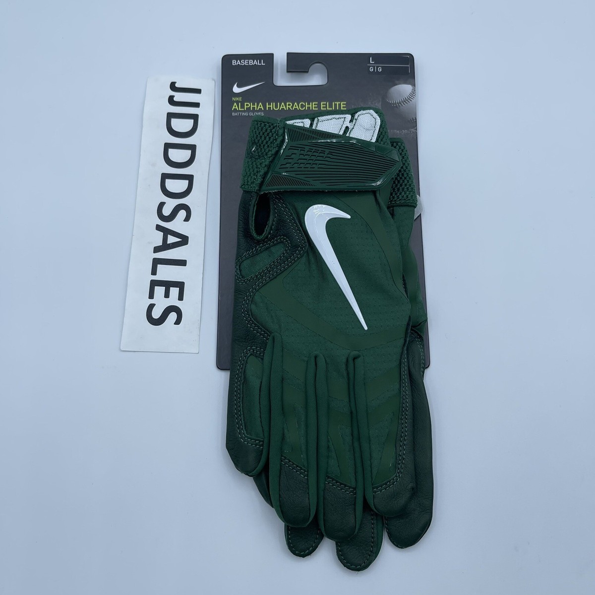 Nike Alpha Huarache Elite Baseball Batting Gloves Hunter Green