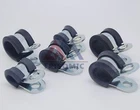 5/10pcs 5 to 64mm Zinc Plated Rubber Insulated Cushinoned Cable Fuel Clamps AUTO
