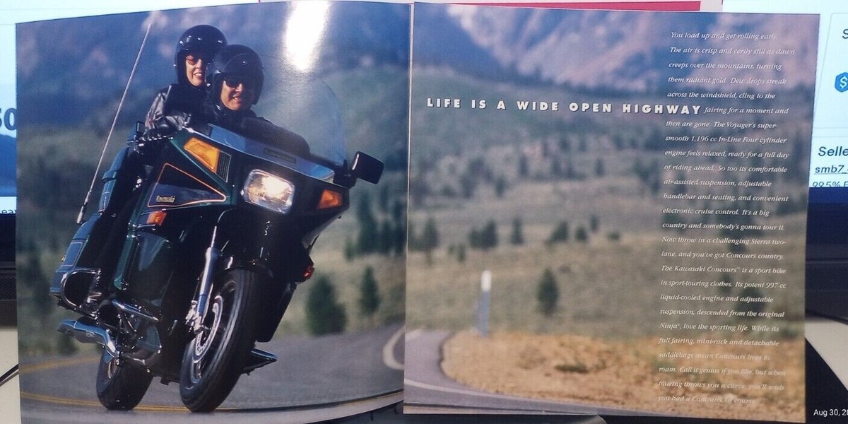 NOS Kawasaki 1998 Touring Series Brochure 99969-2277 (tzp-308) | eBay