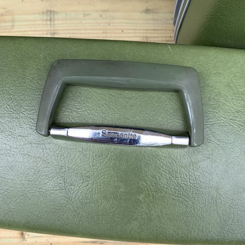 Vintage Avocado Green Luggage 3 piece Set Hard Shell Suitcases WITH KEY - Picture 14 of 14
