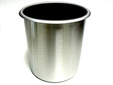 BAIN MARIES 3-1/2 QUART POT STAINLESS STEEL BEAKER 3.3L KITCHENWARE CONTAINER