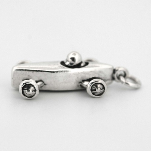 Soap Box Derby Style Race Car 925 Sterling Silver Charm Soapbox Scouts - Picture 7 of 10