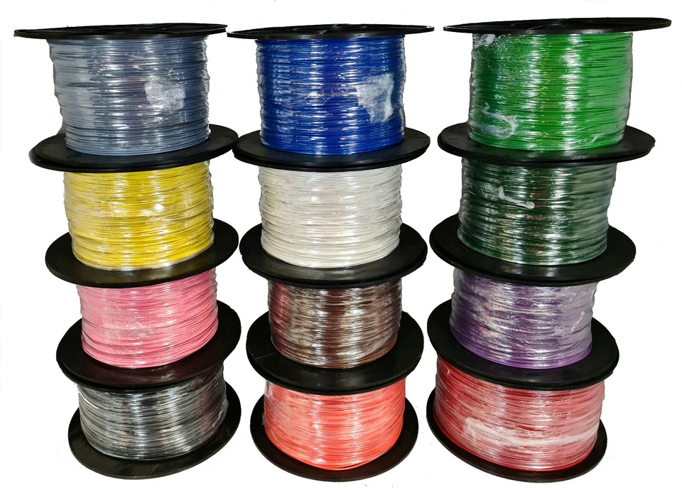 SPLITCHARGE.CO.UK Single Core 12v 24v Multi Strand Cable Thin Wall Wire All AMP Ratings 12 Colours