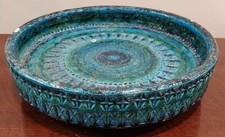 Aldo Londi for Bitossi, Raymor Rimini Blue Bowl, Mid Century Modern c. 1965