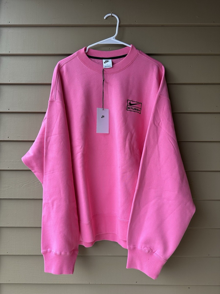 Nike x Stussy NRG Washed Fleece Crew 'Lotus Pink' DO5310-670 Nike x Stussy NRG Washed Fleece Crew 'Lotus Pink' DO5310-670