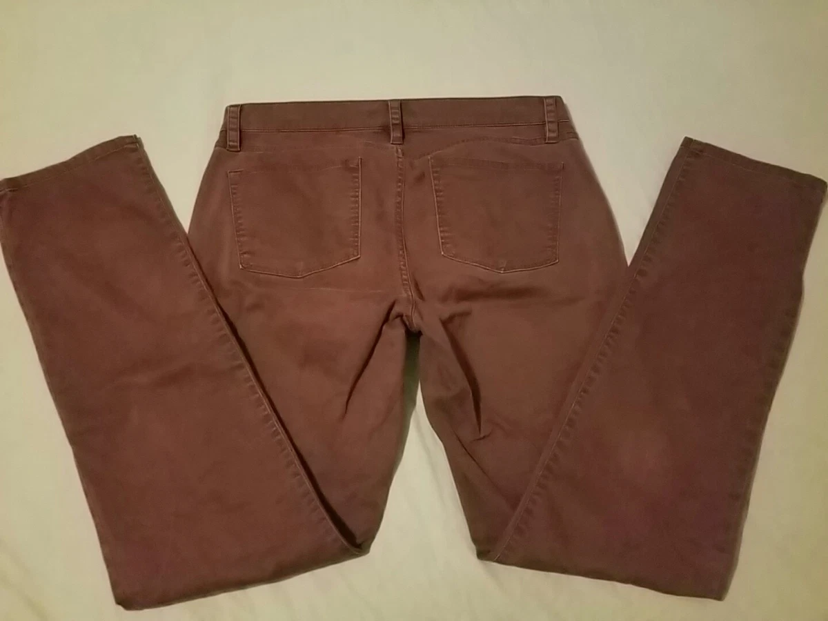 Womens American Eagle Outfitters Khaki Dress Pants 6 Burgundy