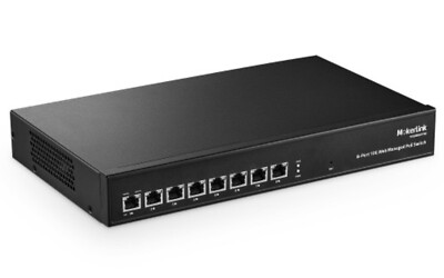 Mokerlink 10G080GPTM POE+ 8-Port Gigabit PoE+ Managed Switch w/ Power Cable