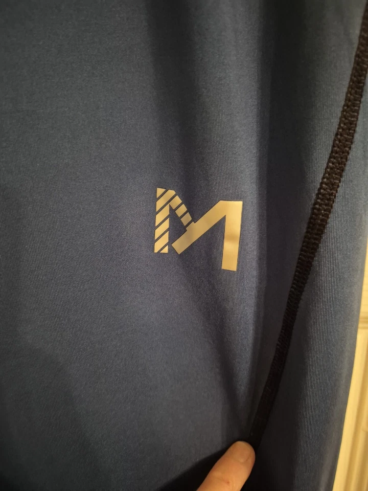 Mens Compression Base Layer Pants/Leggings Cycling Running Gym Blue Size XL New - Image 2 of 4