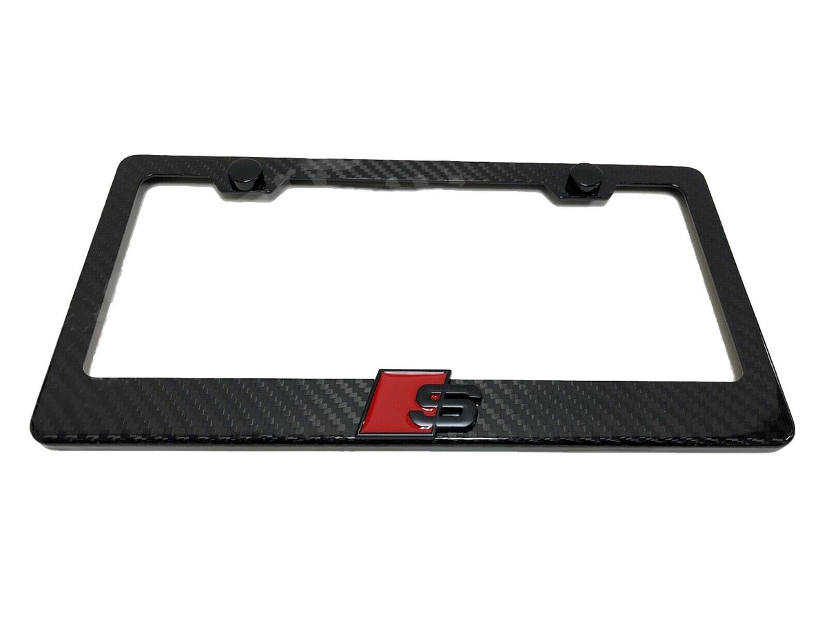 Carbon Fiber License Plate Frame with 3D Logo - Bahrain