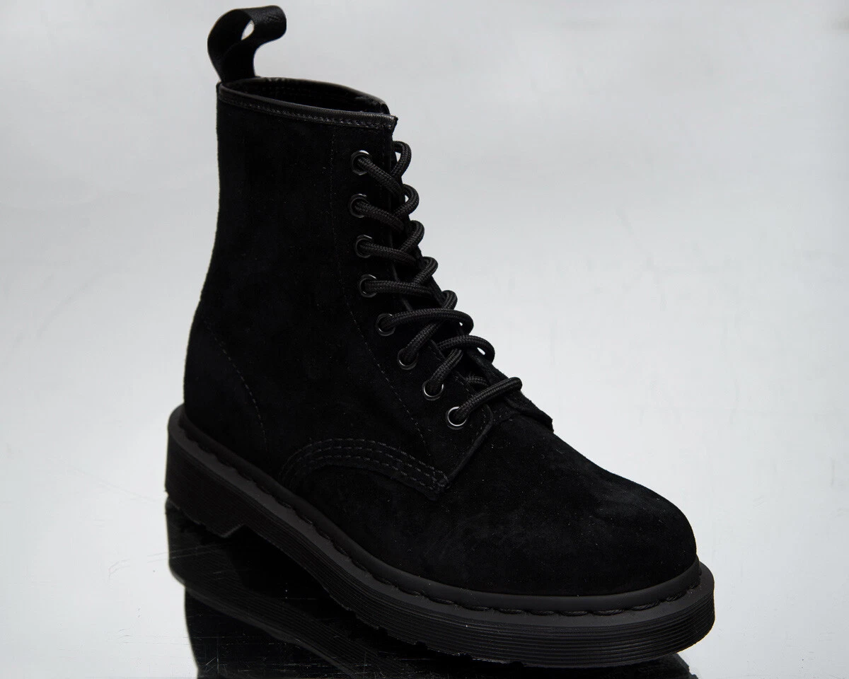 Dr. Martens 1460 Mono Black Soft Buck Unisex Women&#039;s Men&#039;s Lifestyle Shoes | eBay