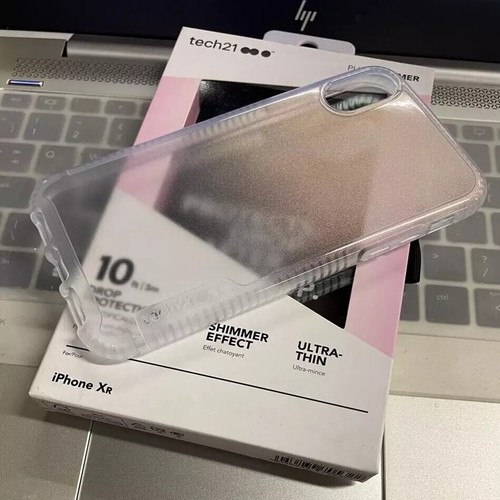 Official Genuine Tech21 (iPhone XR) Case Pure Shimmer Tough Shockproof Cover - Picture 2 of 11