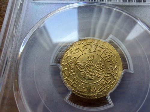 TURQUÍA: Mahmud II, 1808, AV cedid adli, Kostantiniye. Moneda de oro TOP PCGS como nueva 63 - Imagen 11 de 15