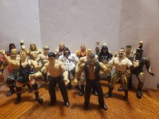 Rare Jakks Pacific Wrestling Figure Lot Bundle (16 Figures From 1998) See Photos