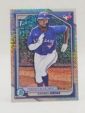 2024 Bowman Chrome #BCP-236 Andres Arias 1st Bowman Mojo Refractor Blue Jays 