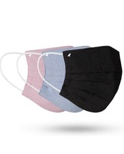 Pleated Fabric Face Masks, New 3 Pack , by Pale Male Box