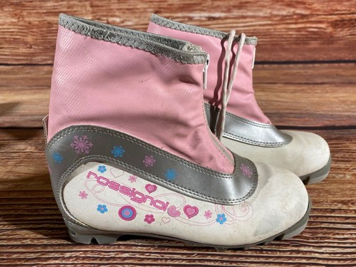 Bottes de ski de fond nordique enfant Rossignol taille EU35 haute qualité US3,5 NNN O67
