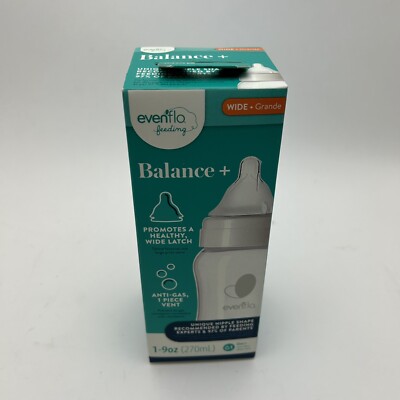 Evenflo Wide Neck Baby Bottle 9 oz Balance | eBay