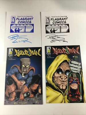 Liquor Man 1 & 2 First Print Liquorman Comic Book McFarlane Homage  03 SDCC Mint