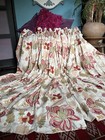Plumbs Bespoke Made Jacobean Style Curtains Each Panel 128” W  x 72” D 