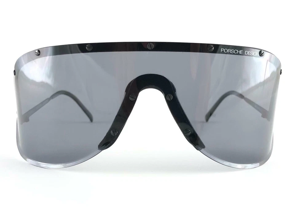 GAFAS DE SOL VINTAGE PORSCHE DESIGN 5640 90 GRIS OSCURO LENTES MONO GRANDES AUSTRIA Foto 2 de 4