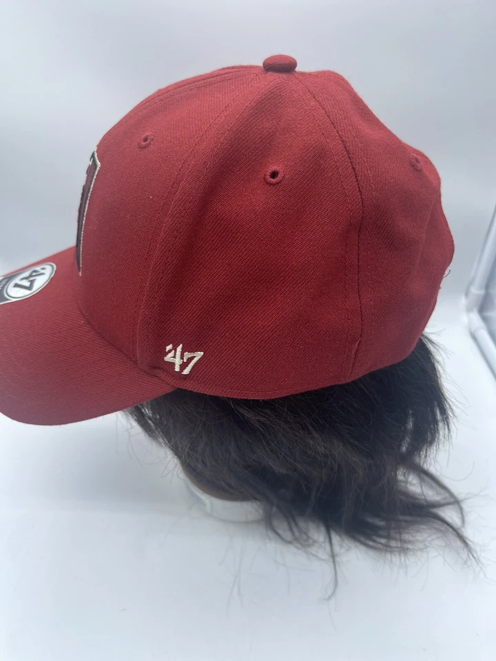 ARIZONA DIAMONDBACKS Hat Cap Strap Back RED Adjustable New With Sticker - Image 2 of 4