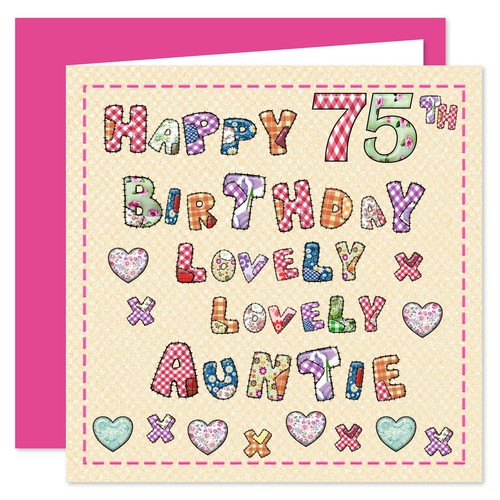 Auntie Happy Birthday Card - Age Range 25 - 100 Years - Lovely Lovely You Design - Picture 4 of 23