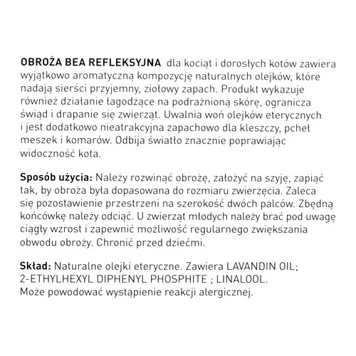 8711231171705 Beaphar relaksująca obroża dla kleszczy dla kotów - 35 cm beaphar - Zdjęcie 3 z 3