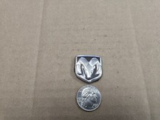 Dodge Oem Chrome Black 1.125 Horn Button Steering Wheel Emblem Badge Logo Name
