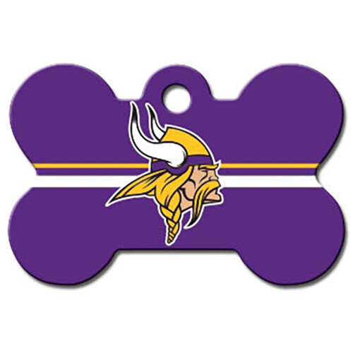 Minnesota Vikings NFL Hund/Haustier Ausweis-Etikett - kostenlose kundenspezifische Gravur - KOSTENLOSER VERSAND - Bild 1 von 1