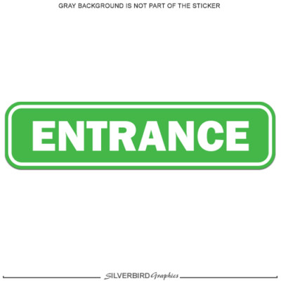 Graphics and More Emergency Exit Sign Window Business Stickers Set of 2 Alert Warning