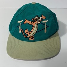 Tigger The Disney Store Cap Green and Khaki Embroidered Snapback Adjustable