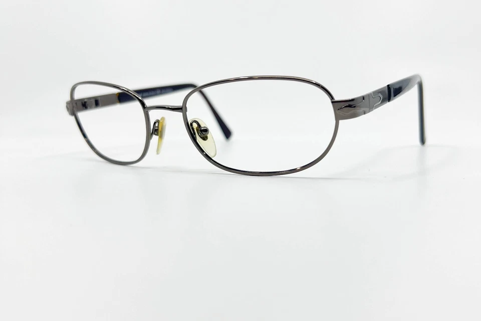 Marco de gafas Persol 2079-S 618/47 adultos marrón metal negro borde completo 14543 Foto 2 de 4