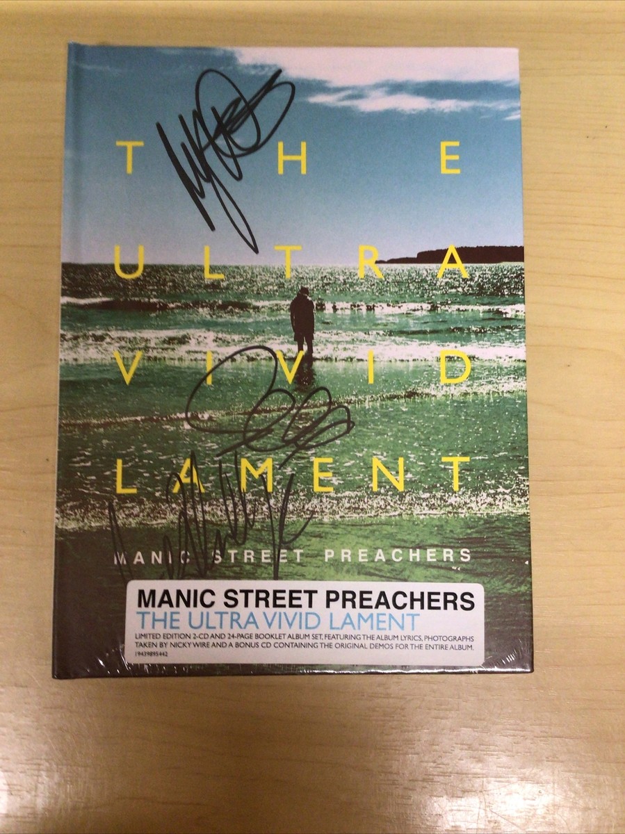 MANIC STREET PREACHERS サイン入りCD SIGNED-MANIC STREET PREACHERS-CD X 2-DELUXE-THE ULTRA VIVID
