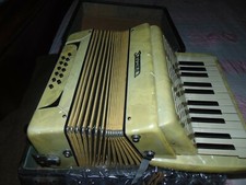 Vintage Early Rare Savona 24 Key  12 Button Italian Accordion Case Working