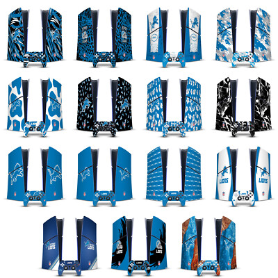 NFL DETROIT LIONS VINYL SKIN DECAL FOR PS5 SLIM DIGITAL CONSOLE & CONTROLLER