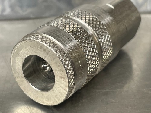 1/4 Zoll Kupplung x 1/4 Zoll NPT Buchse LUFTKUPPLUNG Industriehülle Edelstahl - Bild 3 von 6