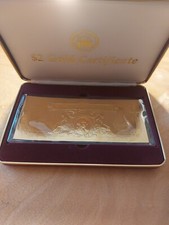 National Collector's Mint $2 Gold Plated Certificate