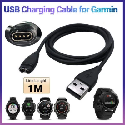 USB Charger Charging Dock Cable For Garmin Fenix 7 6 5 Vivoactive 4 3 Forerunner