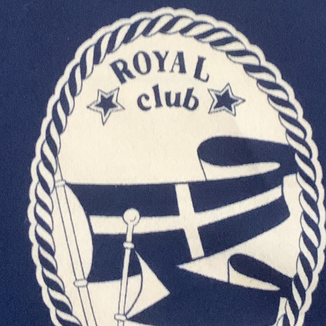 ROYAL CLUB GEOMTRIC BLUE LARGE Polyester scarf 33 in … Gem