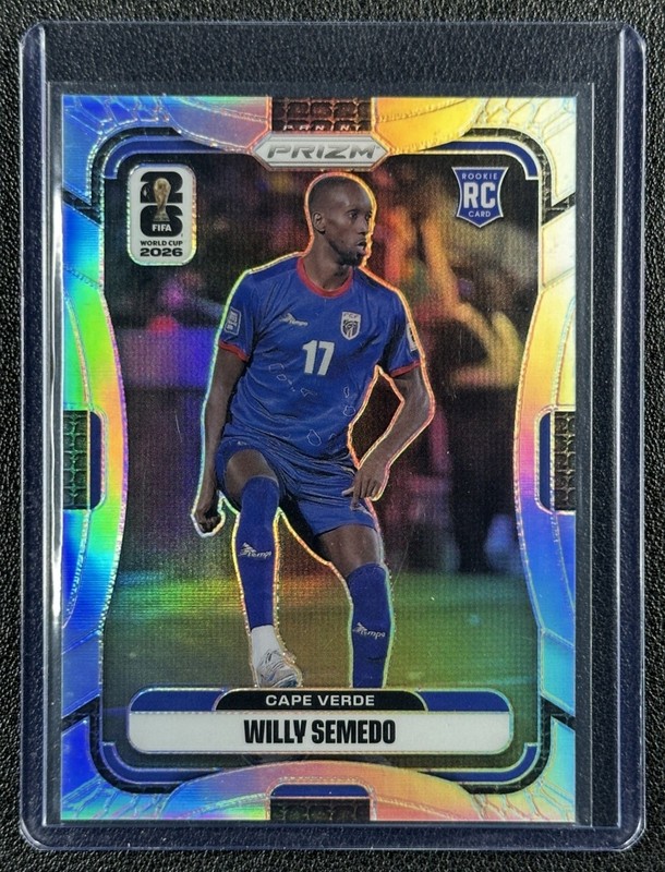 WILLY SEMEDO 2026 PANINI PRIZM WORLD CUP #177 ROOKIE SILVER RC CAPE VERDE