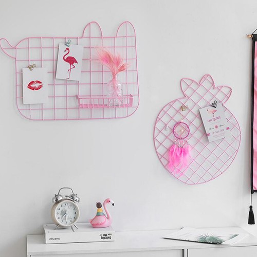  Kreatywna ściana fotograficzna Kute żelazo Siatka ananasowa Zrób to sam Ramka na zdjęcia Wisząca na ścianie - Zdjęcie 4 z 12