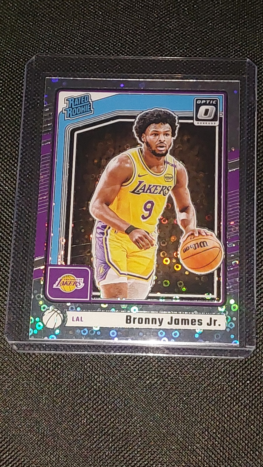 2024 Donruss Optic Bronny James Jr. Rated Rookie Fast Break Holo RC #282 Lakers