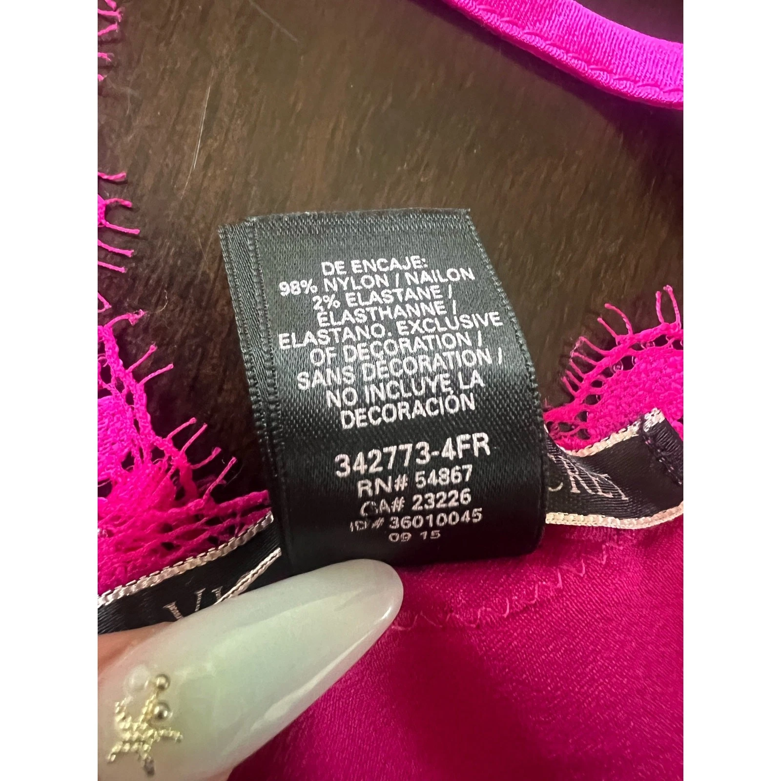 UNDERCOVER Victoria's Secret Mini Abito Slip Rosa Caldo Con Pizzo Glitterato E Taglio Schiena Profondo