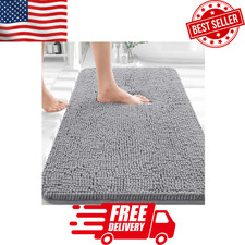 ONLY Bathroom Rugs 30x20, Extra Soft Absorbent Chenille Bath Rugs, Rubber Back