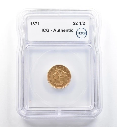 1871-P Liberty Quarter Eagle — photo from the most recent tracked eBay sale
